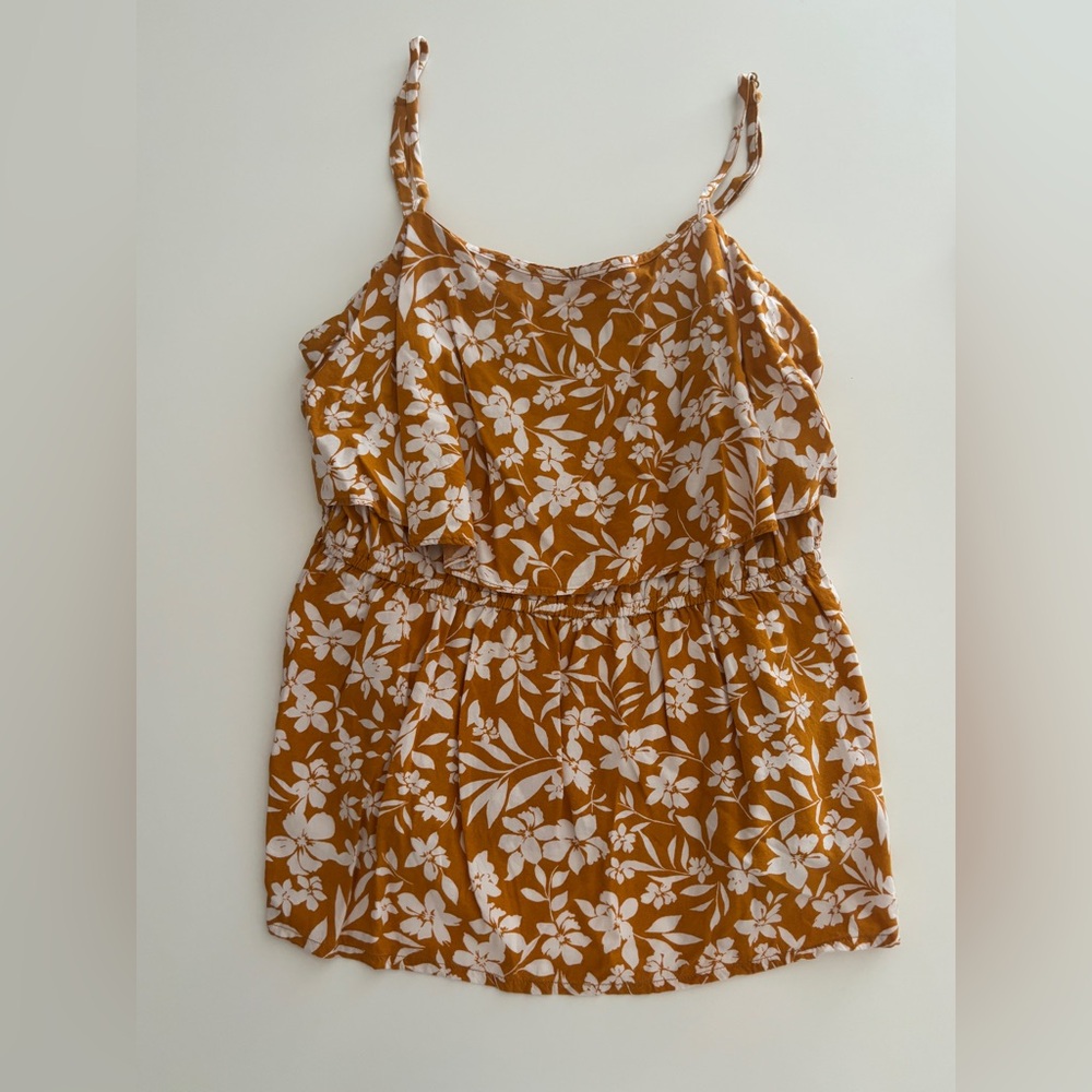 Old Navy Mustard Floral Camisole